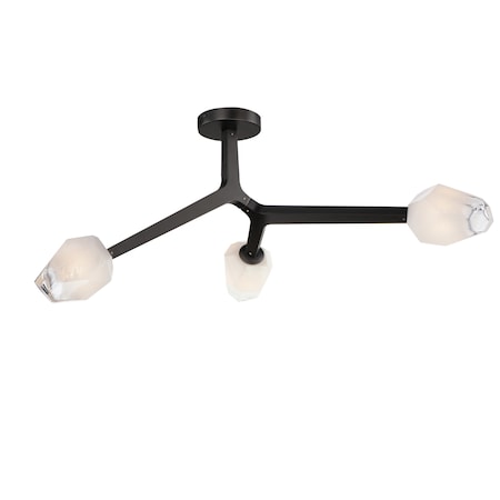 Et2 Blossom 3-Light Flush Mount E32790-93BK